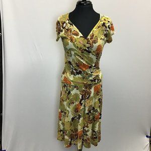 70”s Inspired, Boho Faux Wrap Dress